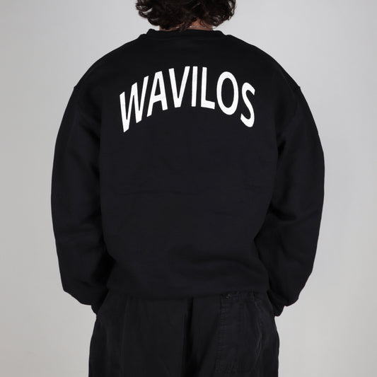 Hand Painted Sweater Black